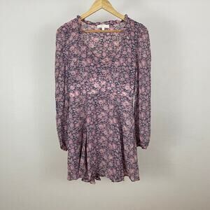 LoveShackFancy Cassidy Mini Dress - Light Blushing Berries - Size 2